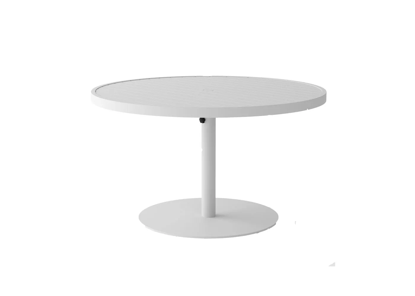 Case Eos Pedestal Circular Outdoor Dining Table White