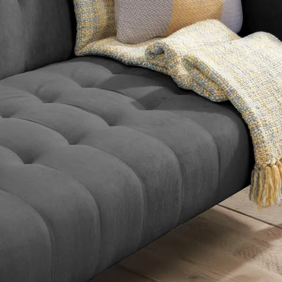 Hudson Charcoal Double Sofa Bed 3