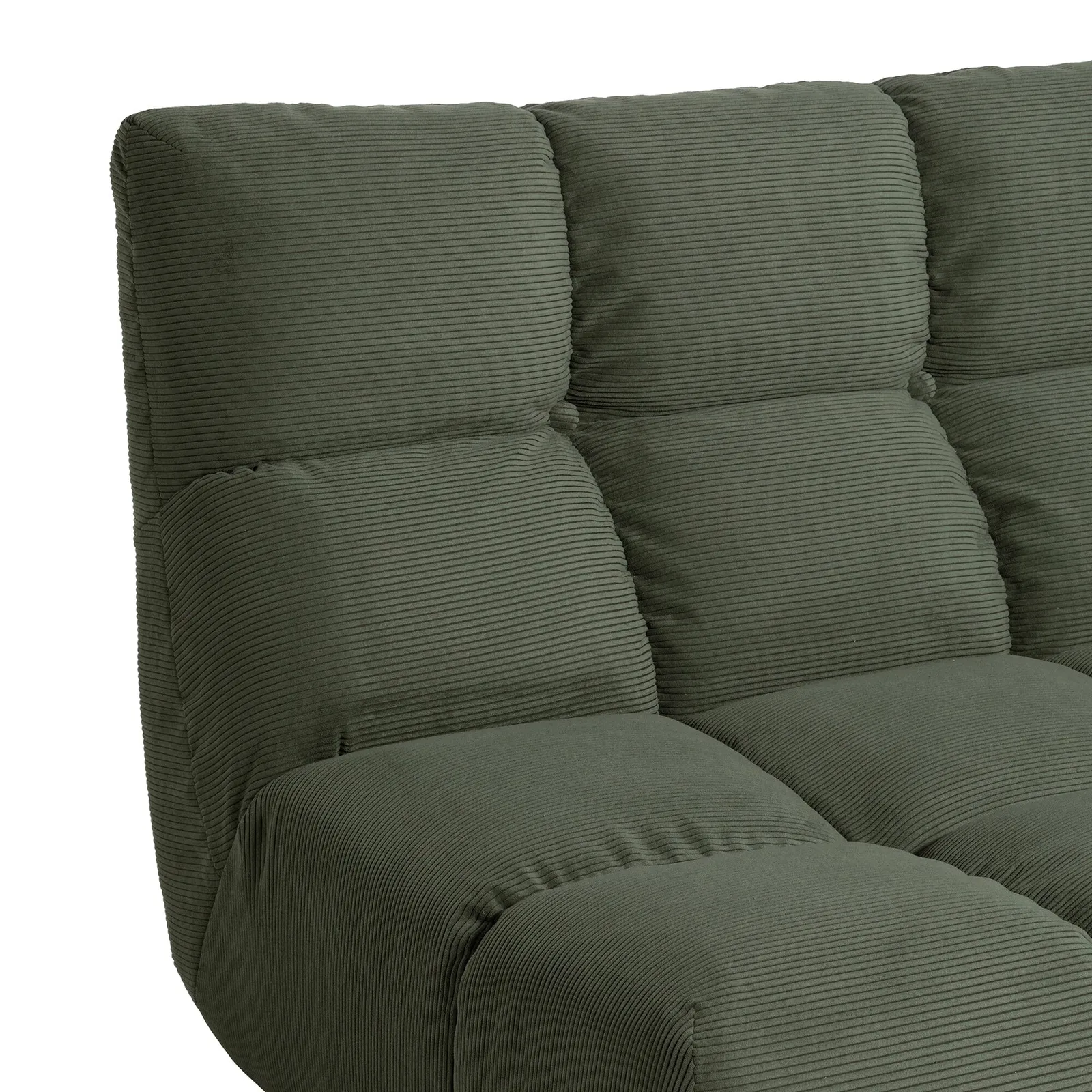 Bryce 2.5 Seater With Armrest Right, Green Fabric | Barker & Stonehouse 3