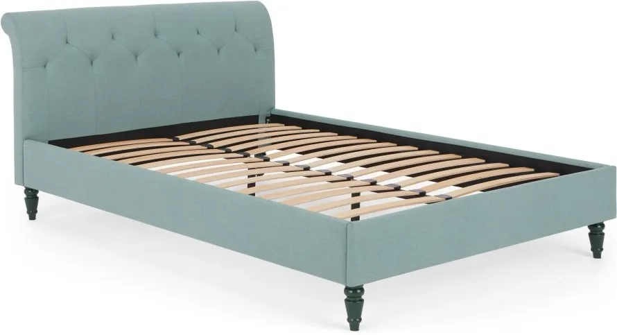 Linnell Double Bed, Bondi Blue Weave