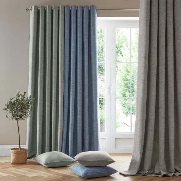 Churchgate Swithland Herringbone Eyelet Curtains (Blackout Available) 4
