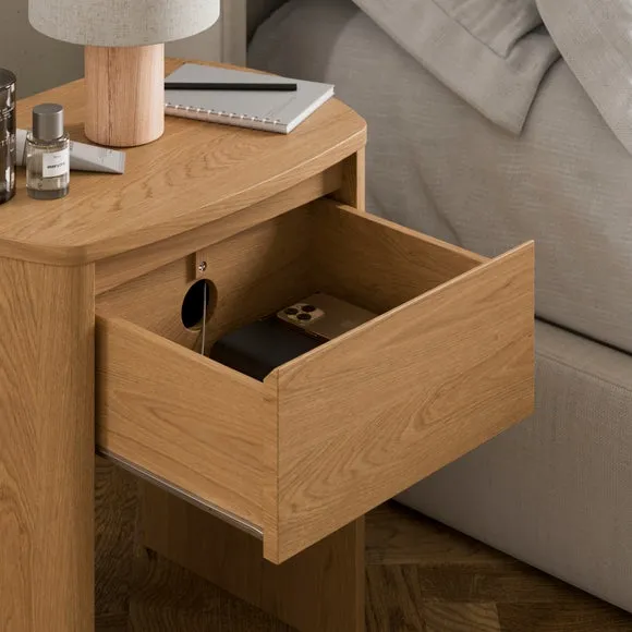 Stevie Compact 1 Drawer Bedside Table 4
