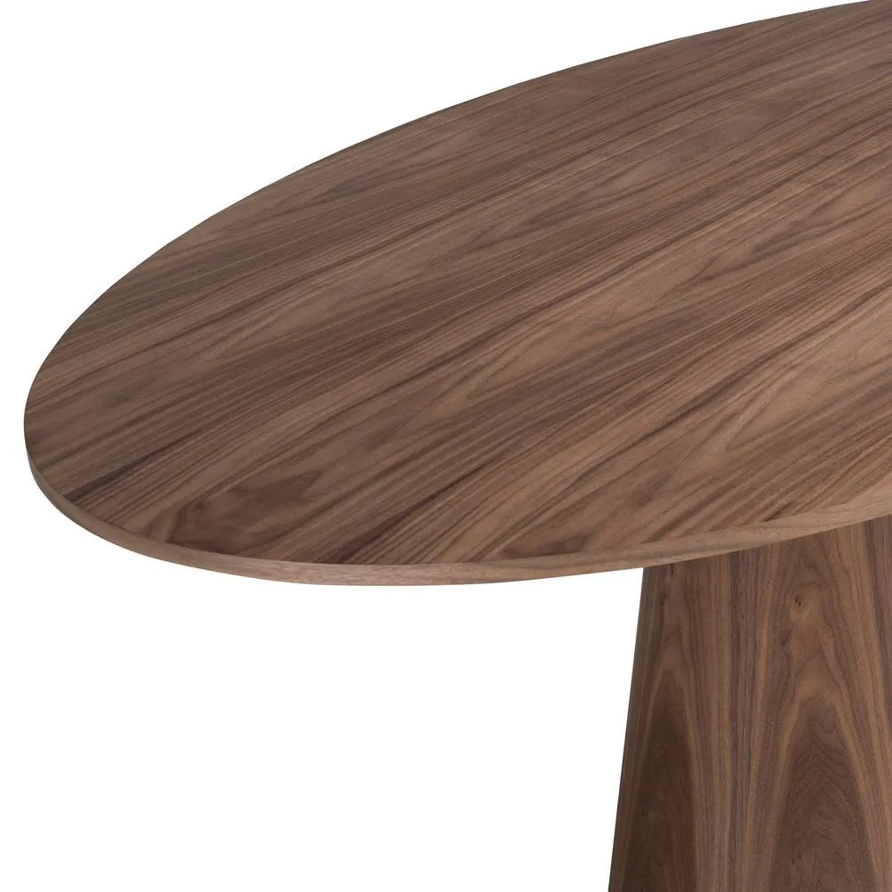 Angel Cerda Oval Walnut Dining Table, Fixed Top, 220x110x76 cm 5