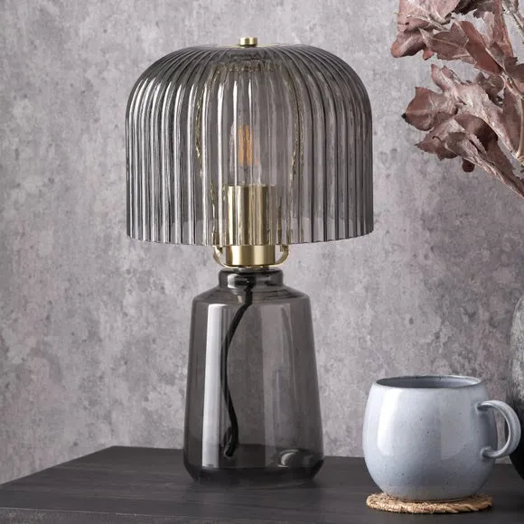 Pacific Lifestyle Zandra Retro Ribbed Table Lamp 1