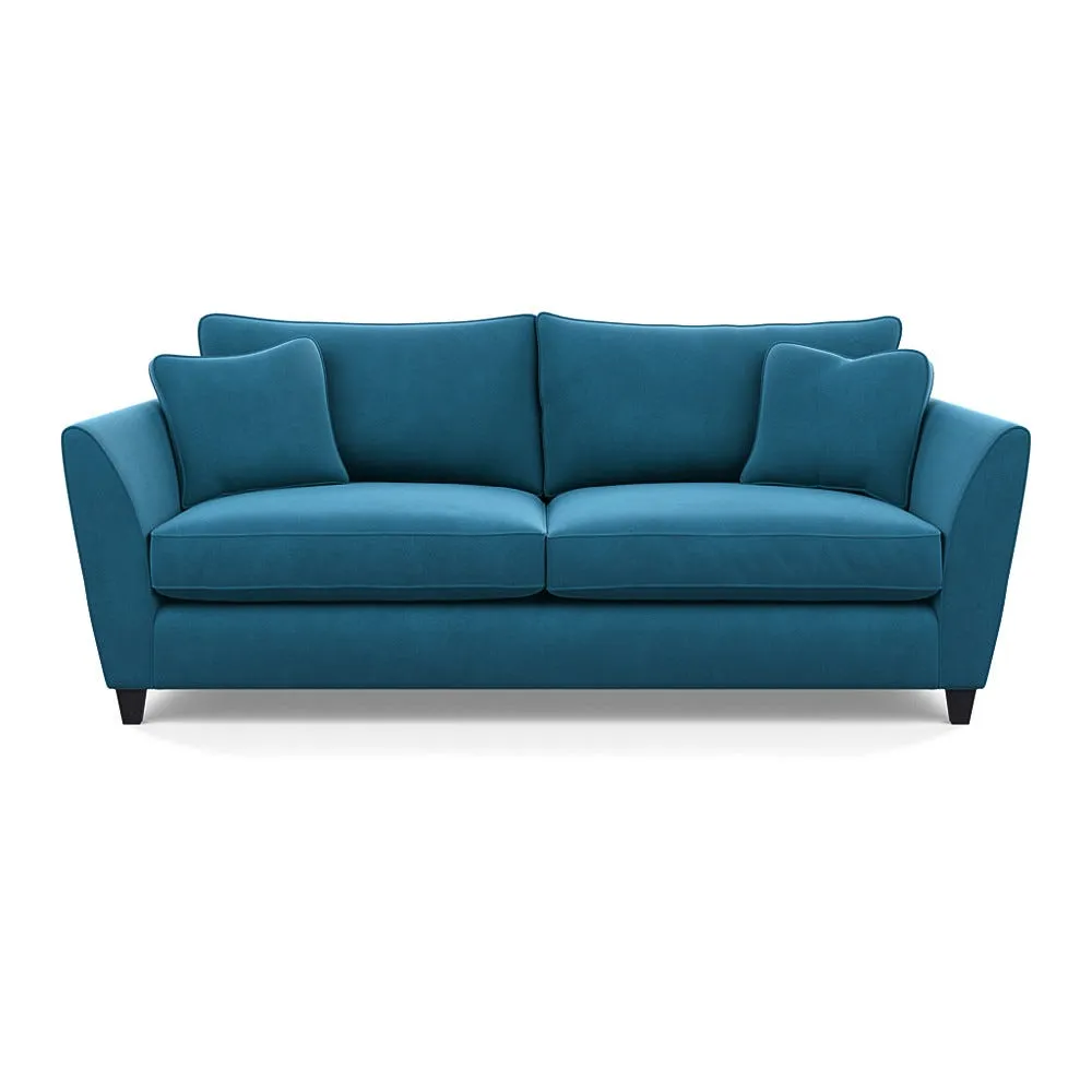 Heal's Torino 4 Seater Sofa Smart Velvet Ocean Black Feet 1