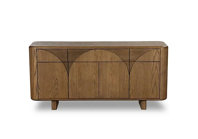 Pien 3 Drawer 4 Door Oak Sideboard - Living Room Furniture - In Time for Christmas