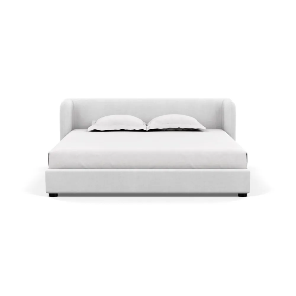 Heal's Group Bed Super King Capelo Linen-Cotton Snow Drop