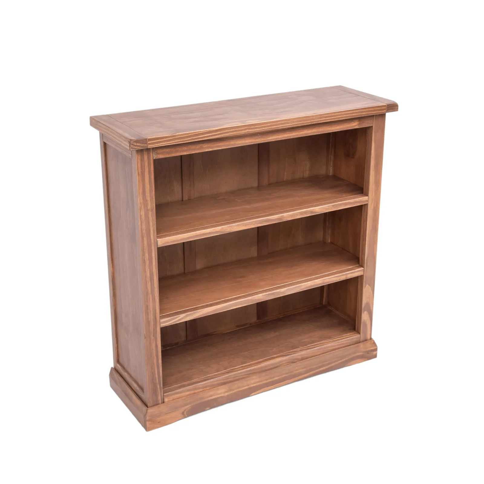 Cabinet Bits Bookcase with plinth 90x90x30cm in Brown 3