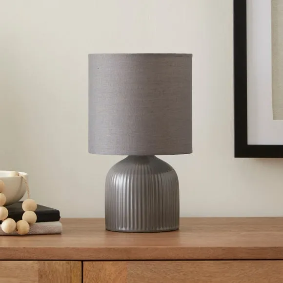 Hebe Ribbed Ceramic Table Lamp 2