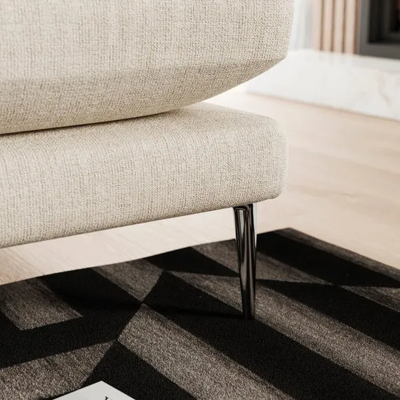 Lawson Chunky Tonal Weave Corner Chaise Sofa 4