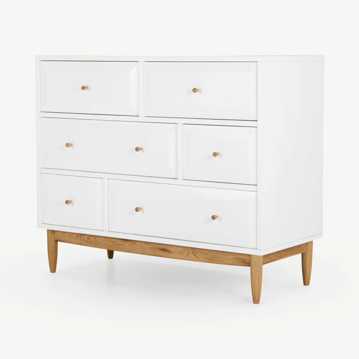 Willow Chest of Drawers, Oak and White