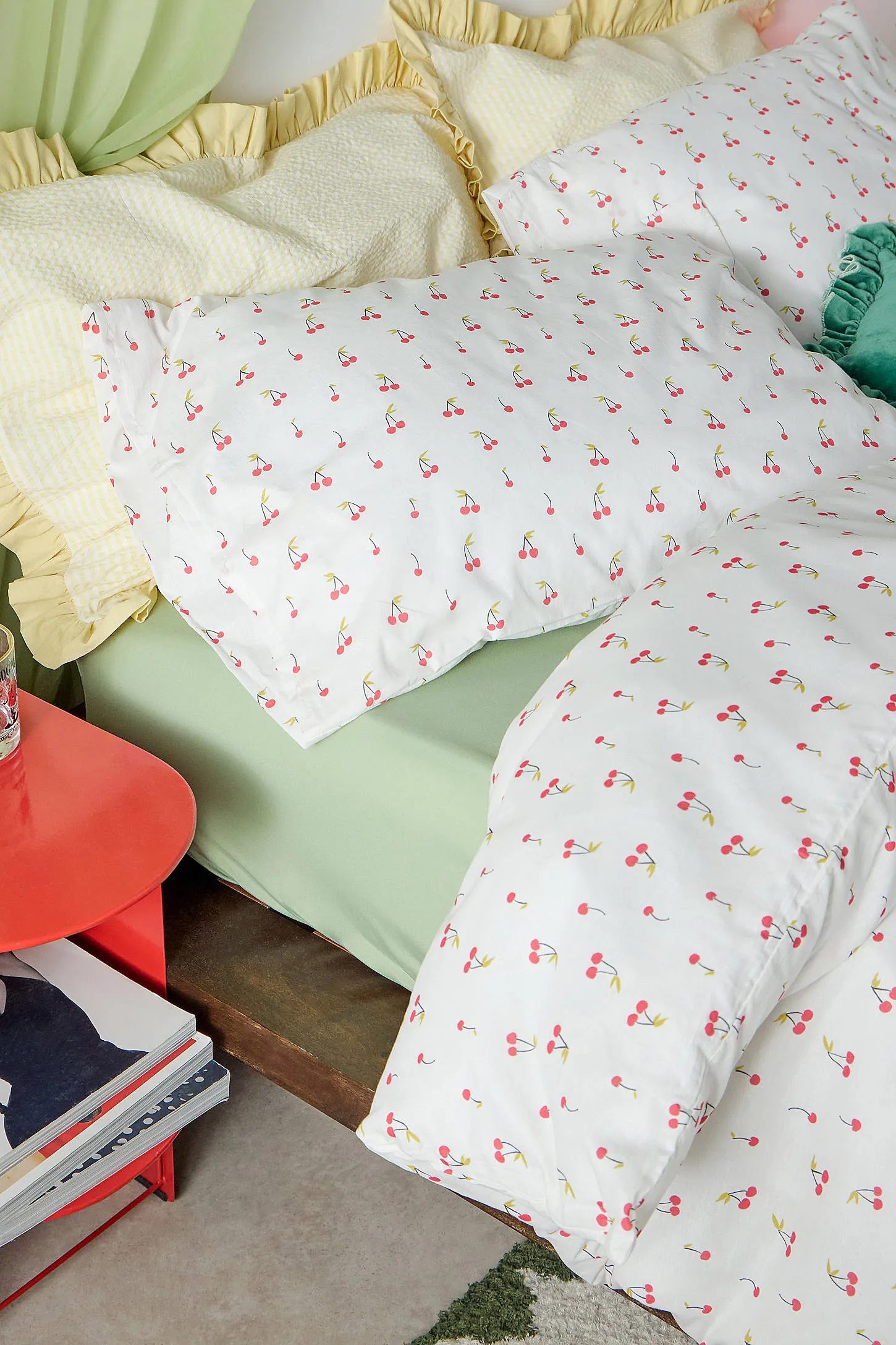 Cherries Duvet Set - White 2