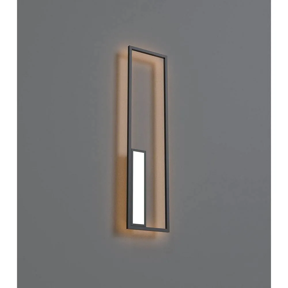 Netlighting Boutique Rectangle Wall Lamp Dimmable 50W LED 3000K 2740lm Black 2