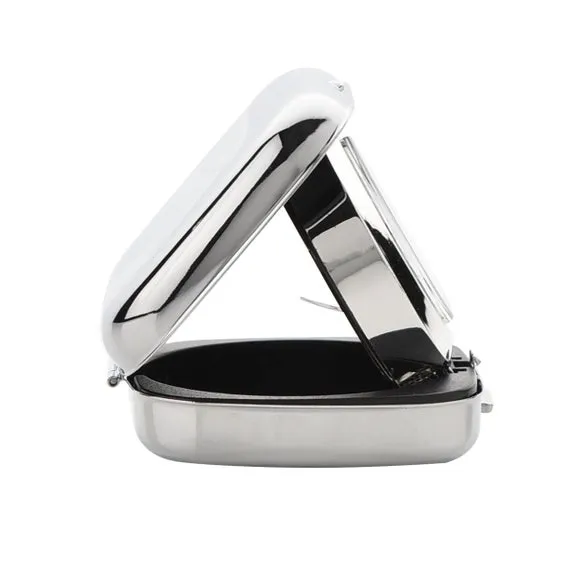 Widdop Silver Metal Cased Alarm Clock 4