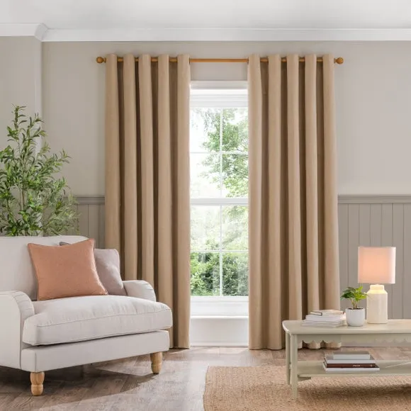 Luna Brushed Eyelet Curtains (Blackout Available) 2