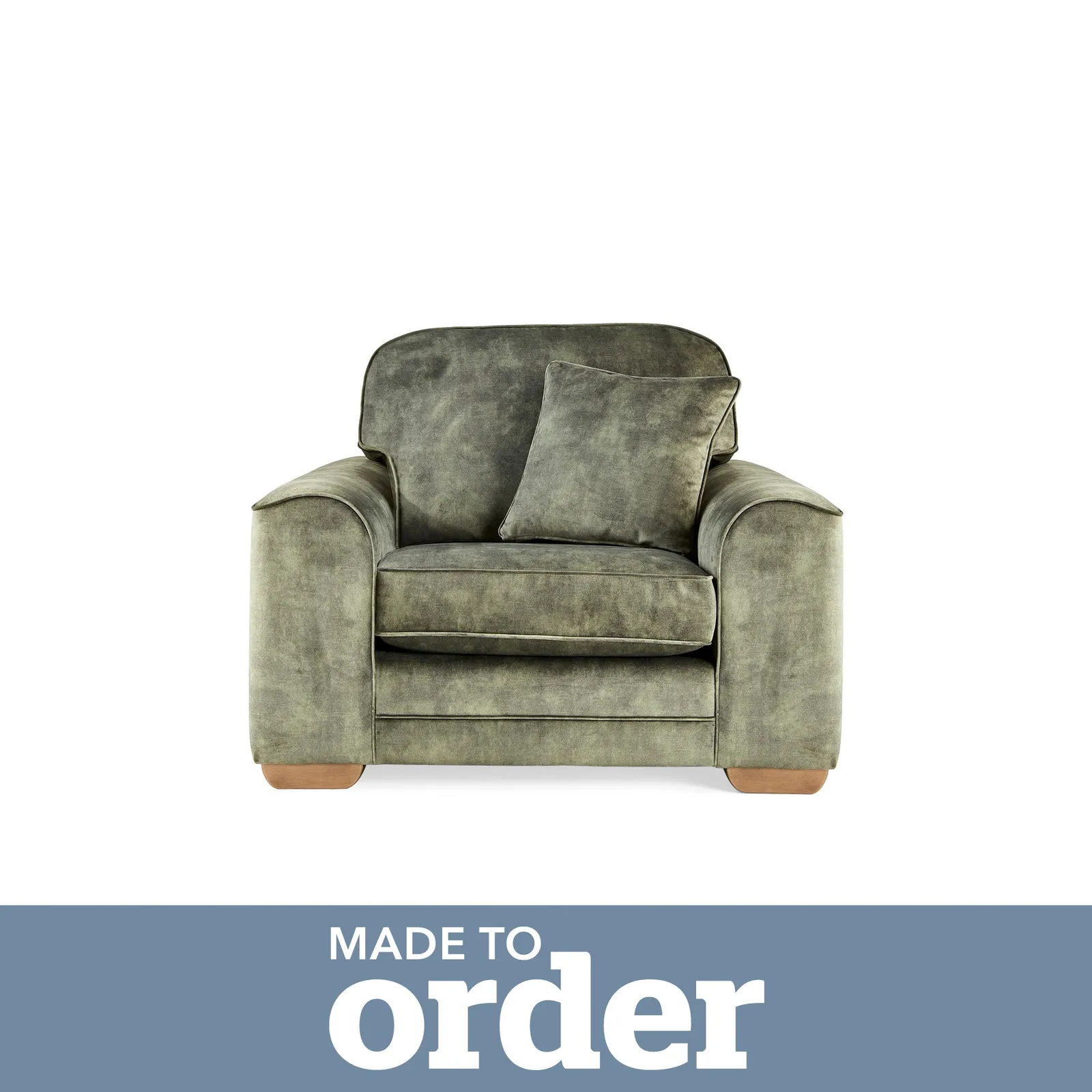 Morello Armchair Slub Velvet Green