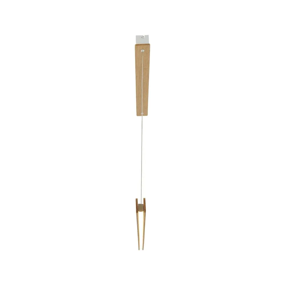 Nordlux Modern Indoor Pendant Light Brown Wood Intergrated LED 30, 000hrs - Mains Powered, IP20 2