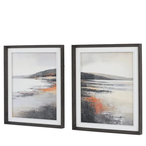 Cedar and Sage Set of 2 Summer by the Shore Framed Canvases 2