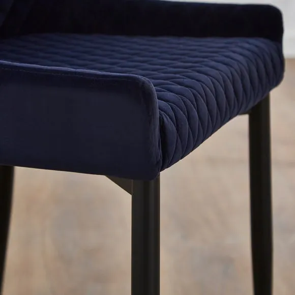 Montreal Set of 2 Dining Chairs, Velvet 3