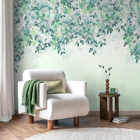 Flo Trailing Leaf Wall Mural 2