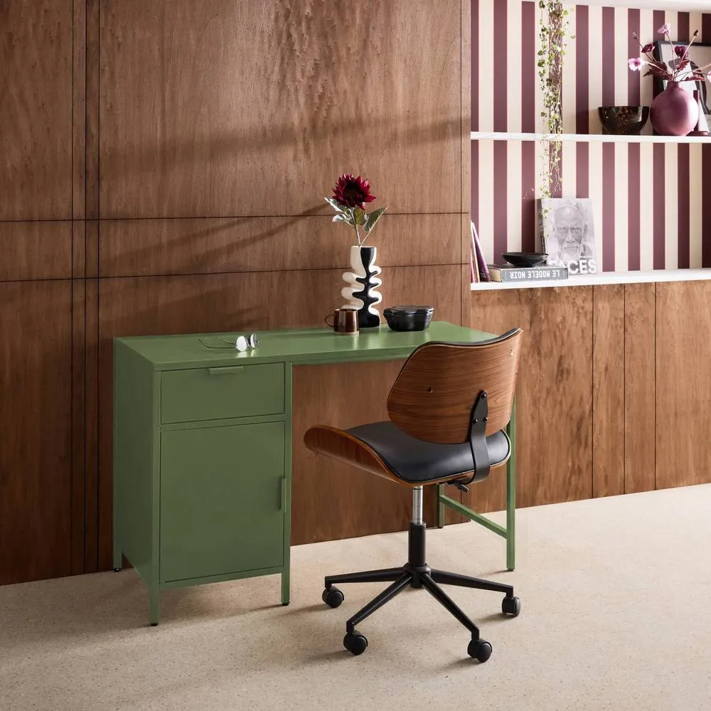 sweeek Laminated steel children's desk 1 drawer in Khaki 4