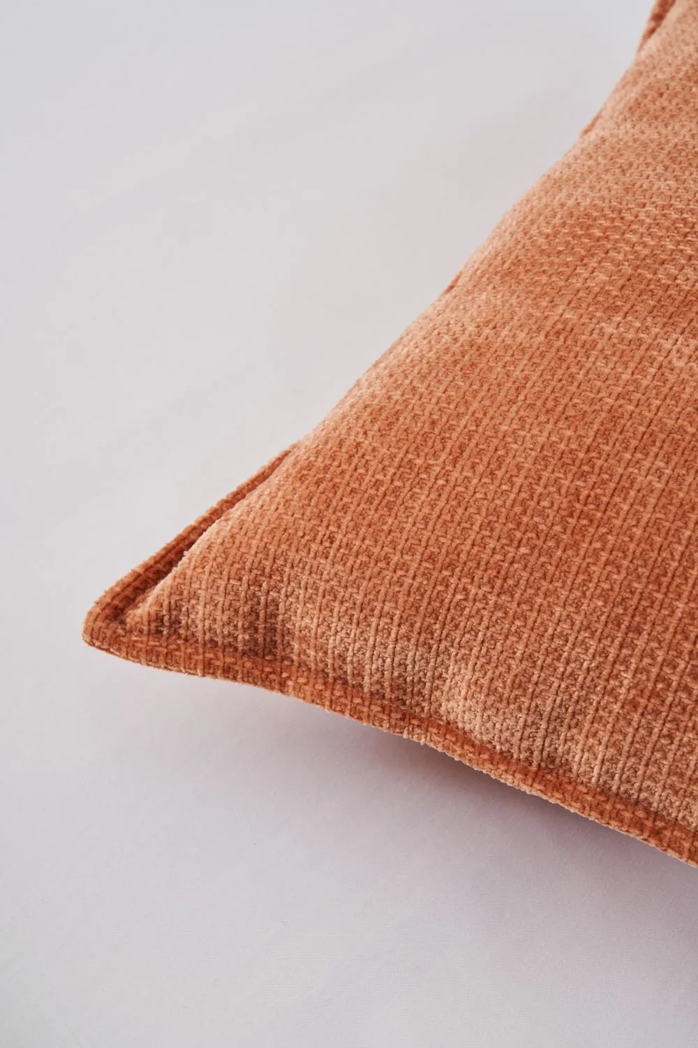 BHS Plain Cushion with Flange Edge in Terracotta 2