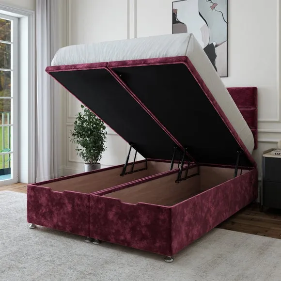 Luxury Chenille End of Bed Ottoman Base 3