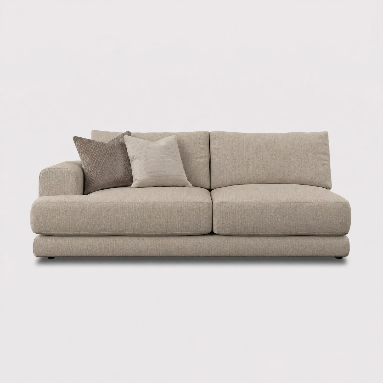 Lomax 1 Arm Large Sofa Lhf, Brown | Barker & Stonehouse 1