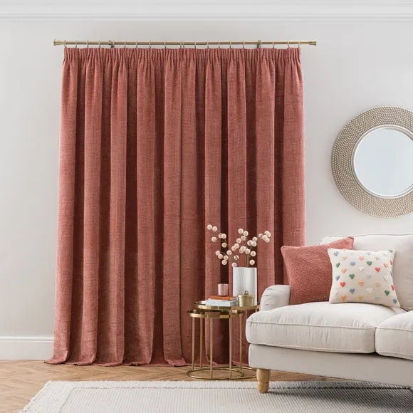Alayna Chenille Pencil Pleat Curtains 4