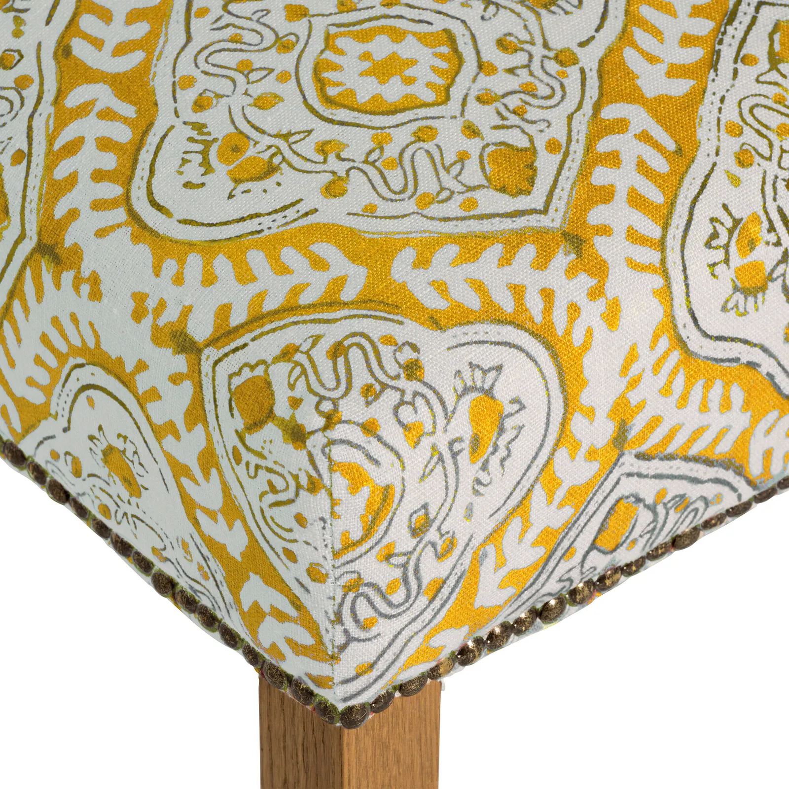 Gable X Linwood Dining Chair, Green Fabric | Barker & Stonehouse 5