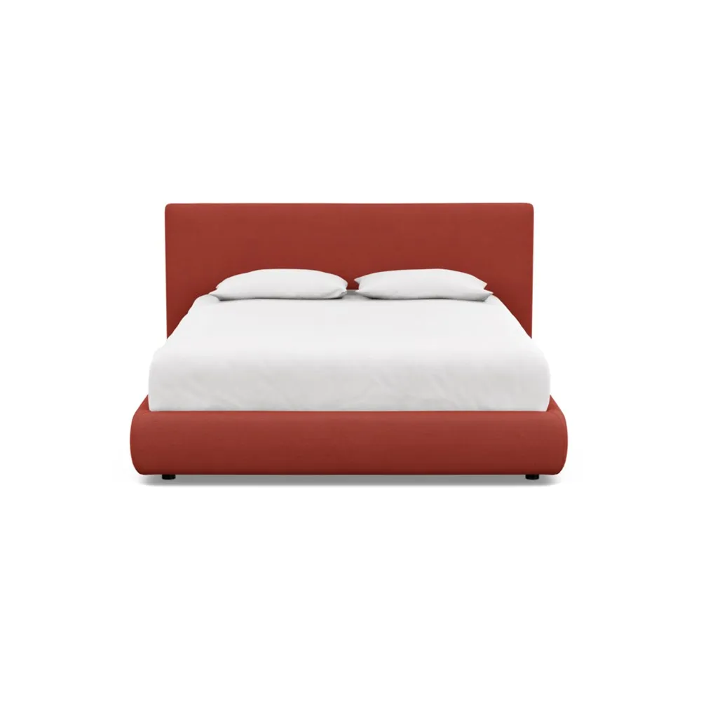 Heal's Alba Bed King Tundra Texture Rust 1