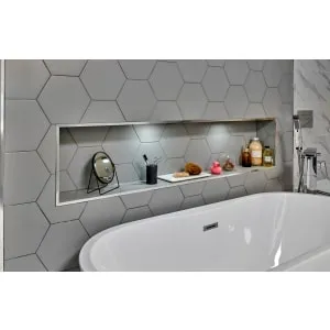 Concept Recessed Bathroom Storage Unit - 1600 x 350 x 180mm
