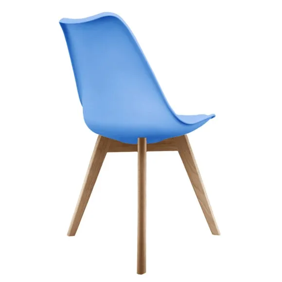 Fusion Living Soho Plastic Dining Chair with Squared Legs 5