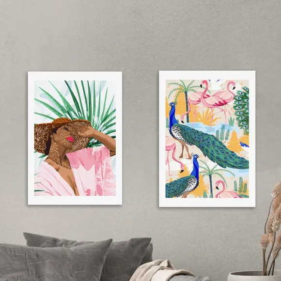 Set of 2 East End Prints Sunshine & Utopia Prints 1