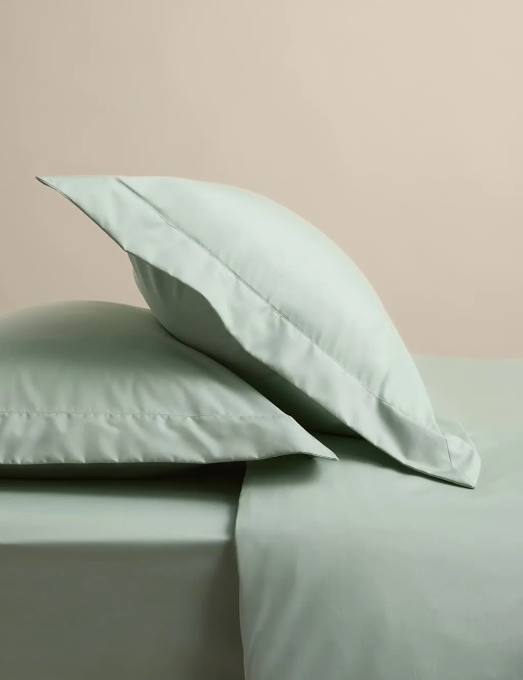 M&S Egyptian Cotton 400 Thread Count Crisp Oxford Pillowcase Sage