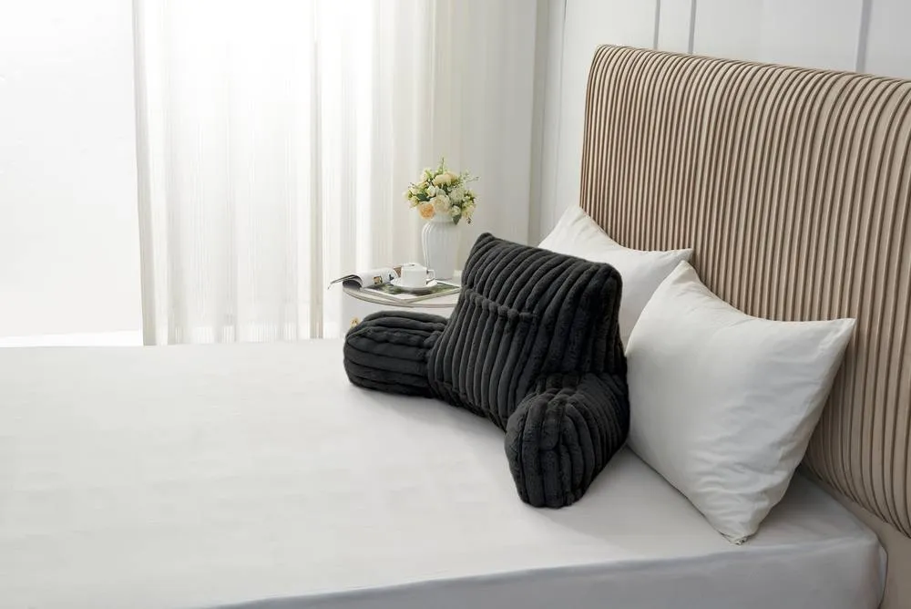 GAVENO CAVAILIA Super Comfy Ribbed Warm Cuddle Cushion in Black 5