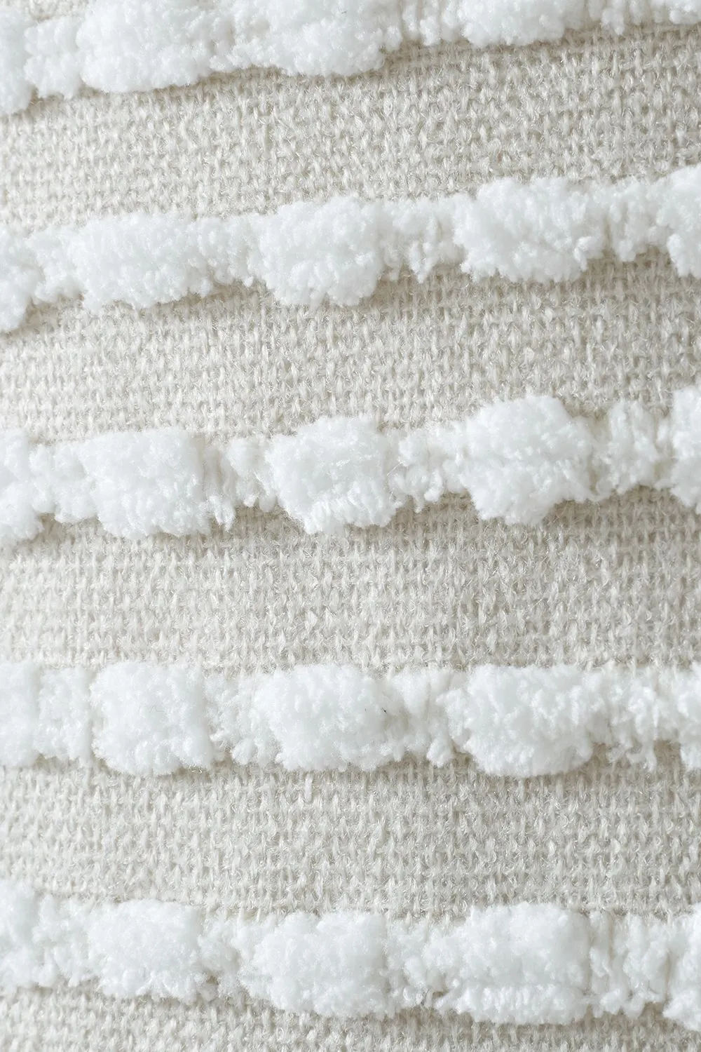 Catherine Lansfield 'Stab Stitch' Cushion in Natural 3