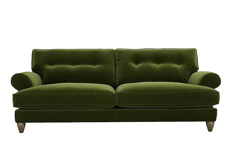 Bronwyn 4 Seater Fabric Classic Back Sofa - Woodland Moss