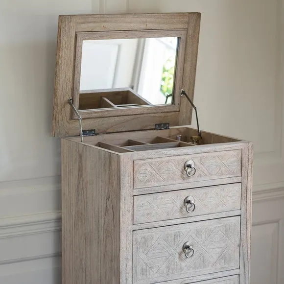 Modesto 4 Drawer Narrow Vanity Chest 4