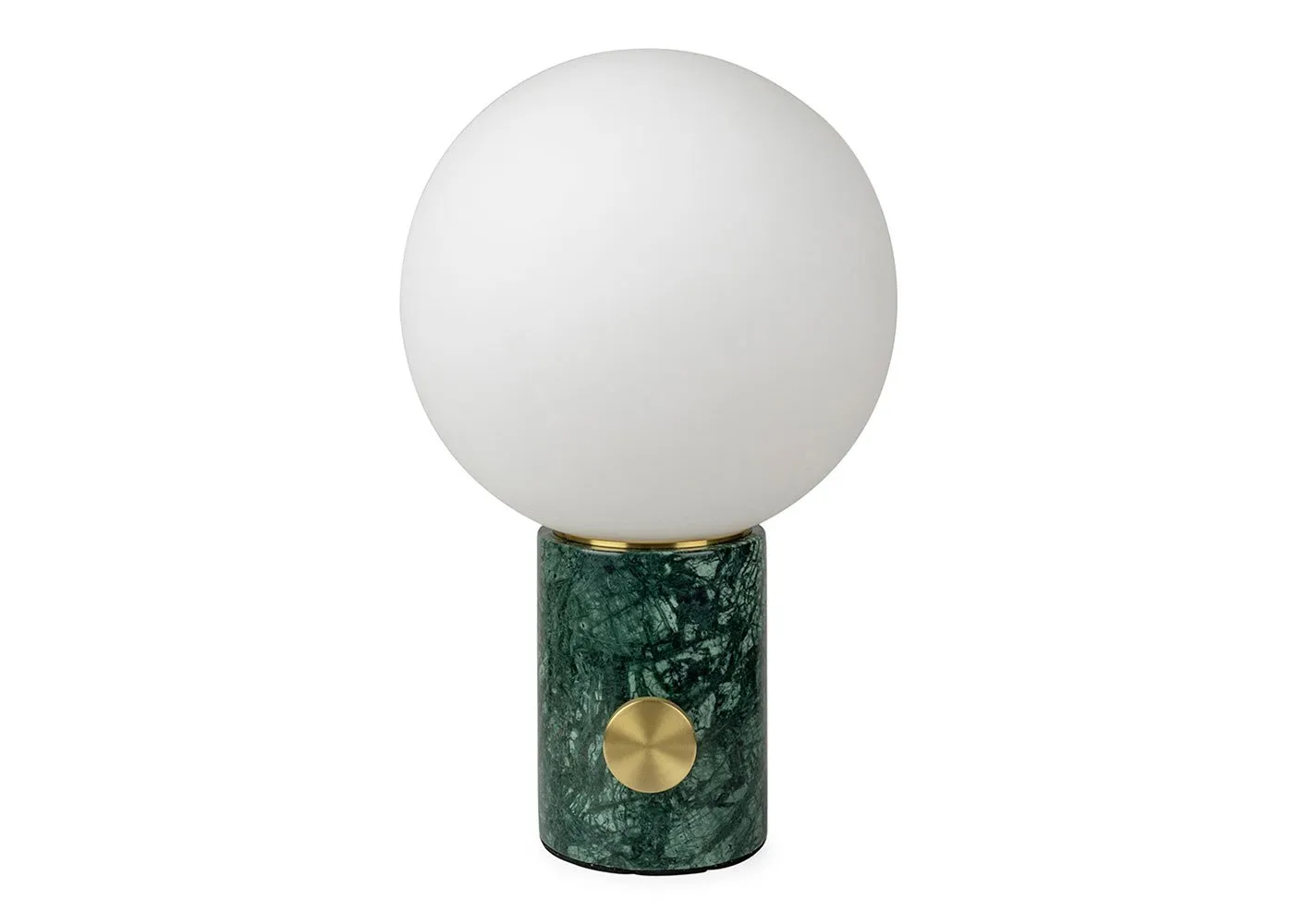 Heal's Column Table Lamp Green Marble