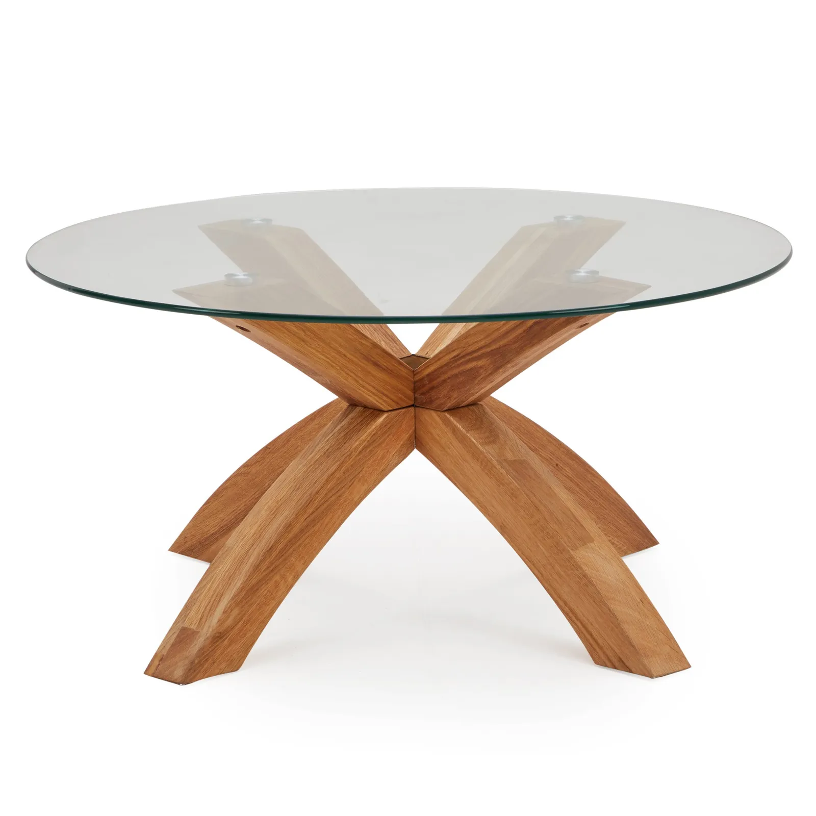 Xavi Coffee Table Brown and Clear