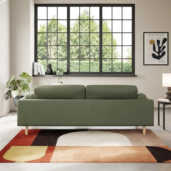 Newton Matte Plush Velvet 4 Seater Sofa 3