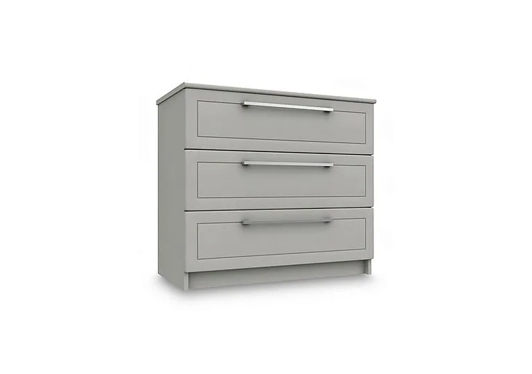 Bexley 3 Drawer Chest - Light Grey