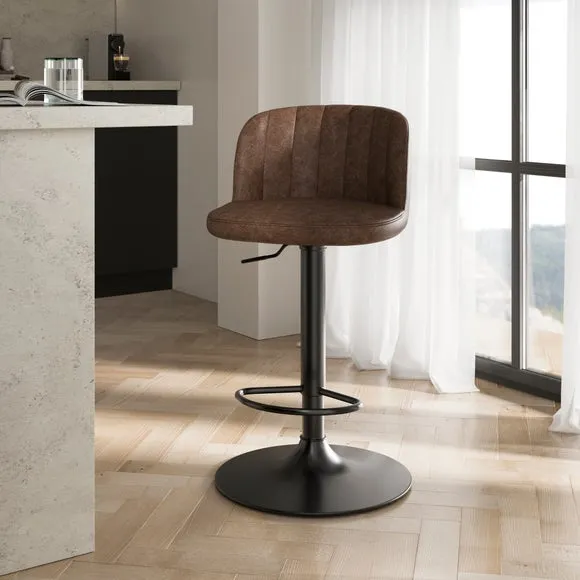 Mylo Gaslift Barstool, Faux Leather 1