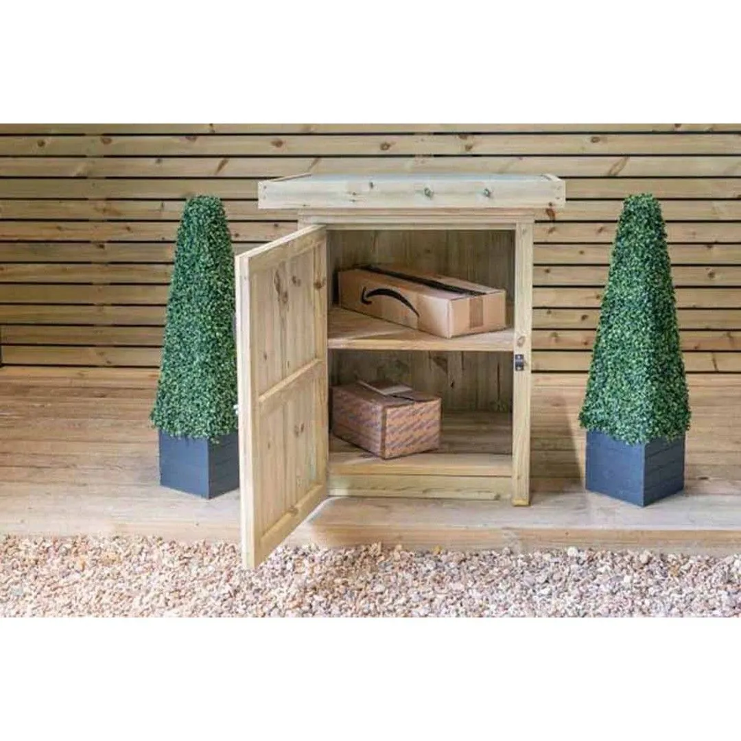 Buttercup Farm Pendle Parcel Store Small - Timber - L47 x W68 x H88 cm in Brown 3