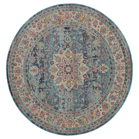 Vintage Kashan 1 Round Rug 2