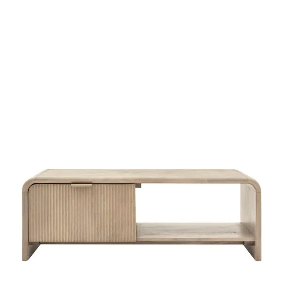 Cedar & Sage Ontario Mango Wood 1 Drawer Coffee Table 5