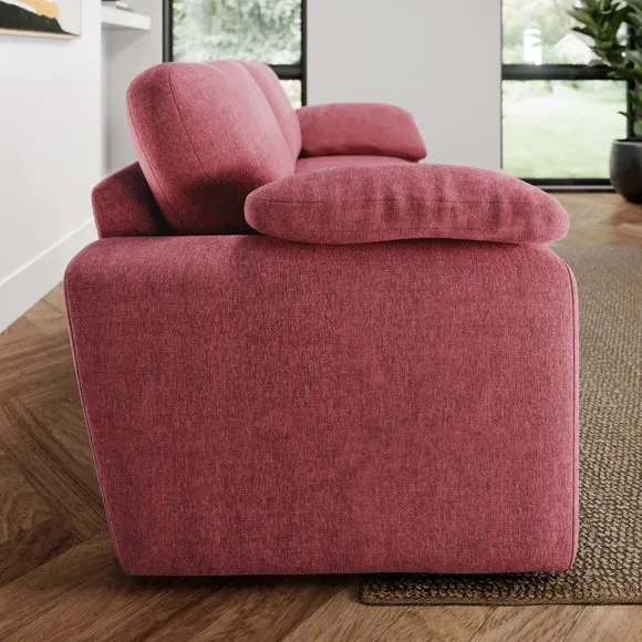 Magnus Vintage Soft Chenille 3 Seater Sofa 2