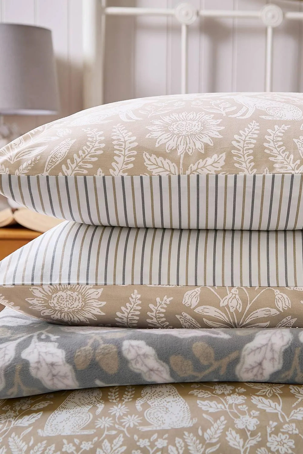 Helena Springfield 'Hares' Cotton Duver Cover Set in Cream 5