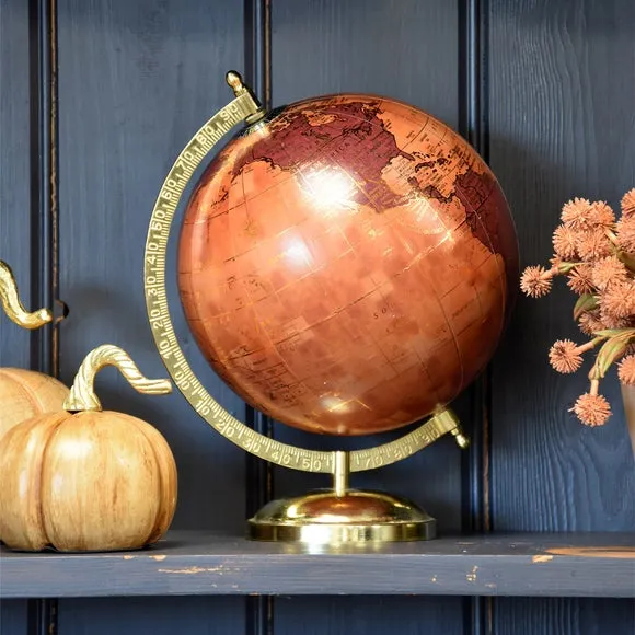 Terracotta Globe Ornament